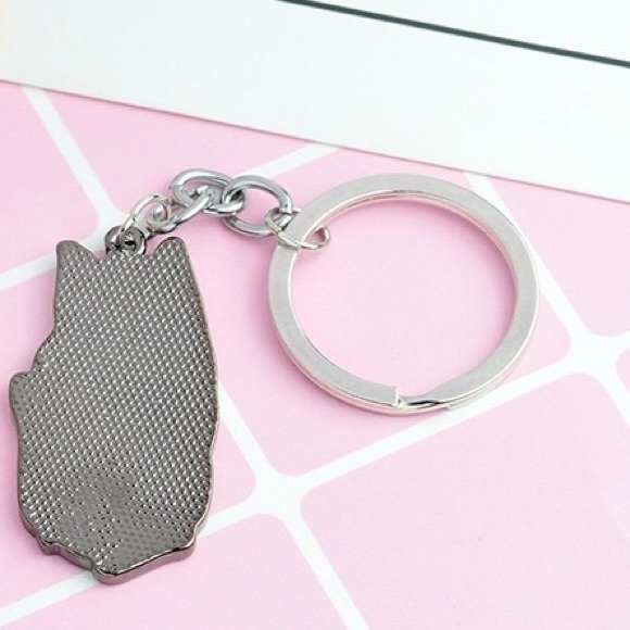 NEW Cat Metal Keychain Keyring - Picture 3 of 3